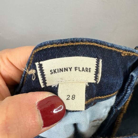 Madewell Skinny Flare Jeans in Rinse Wash - Picture 8 of 10